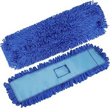 2 Pack 36 inch Fiber Microfiber Dust Mop Head Replacements Pads, Large Commercial Mop Head Replacement for Industrial Dust Mop Head Floor Cleaning, Office, School, Restaurant, Hospital Reusable