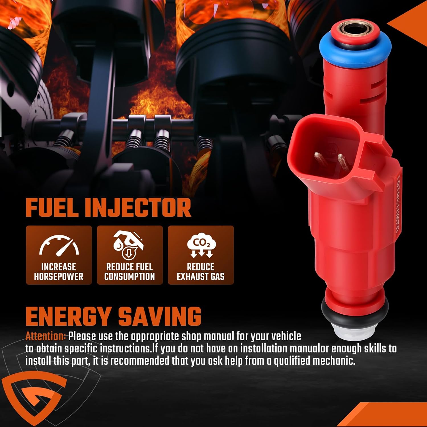 12 Holes Fuel Injectors Fit For Jeep: Wrangler/TJ/Liberty / (Grand) Cherokee | Fit For Ford: Mustang/Escape | Fit For Dodge: Fit for Ram 1500/Dakota, 3.0L/3.7L/3.8L/3.9L/4.0L V6, 0280156161(6 Pcs)