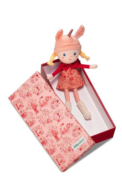 Foto 4 de 7 de Lilliputiens - Lena muñeca de tela suave con sombrero removible, empaque decorativo para regalo