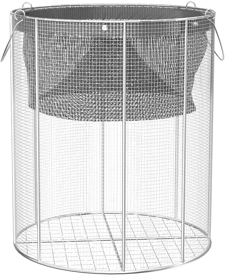 Stainless Steel Submersible Pump Screen, 9.5" Diameter X 13.5" Tall，Pond Pump Filter Box Cover, Can Be Easily Used Vertically and Horizontally, for Most Pumps