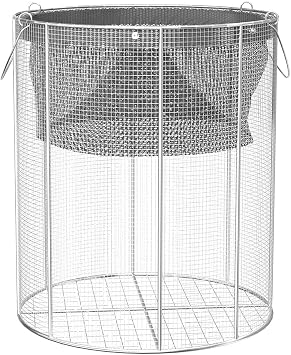 Stainless Steel Submersible Pump Screen, 9.5" Diameter x 13.5" Tall, Pond Pump Filter Box Cover, Can Be Easily Used Vertically and Horizontally, for Most Pumps