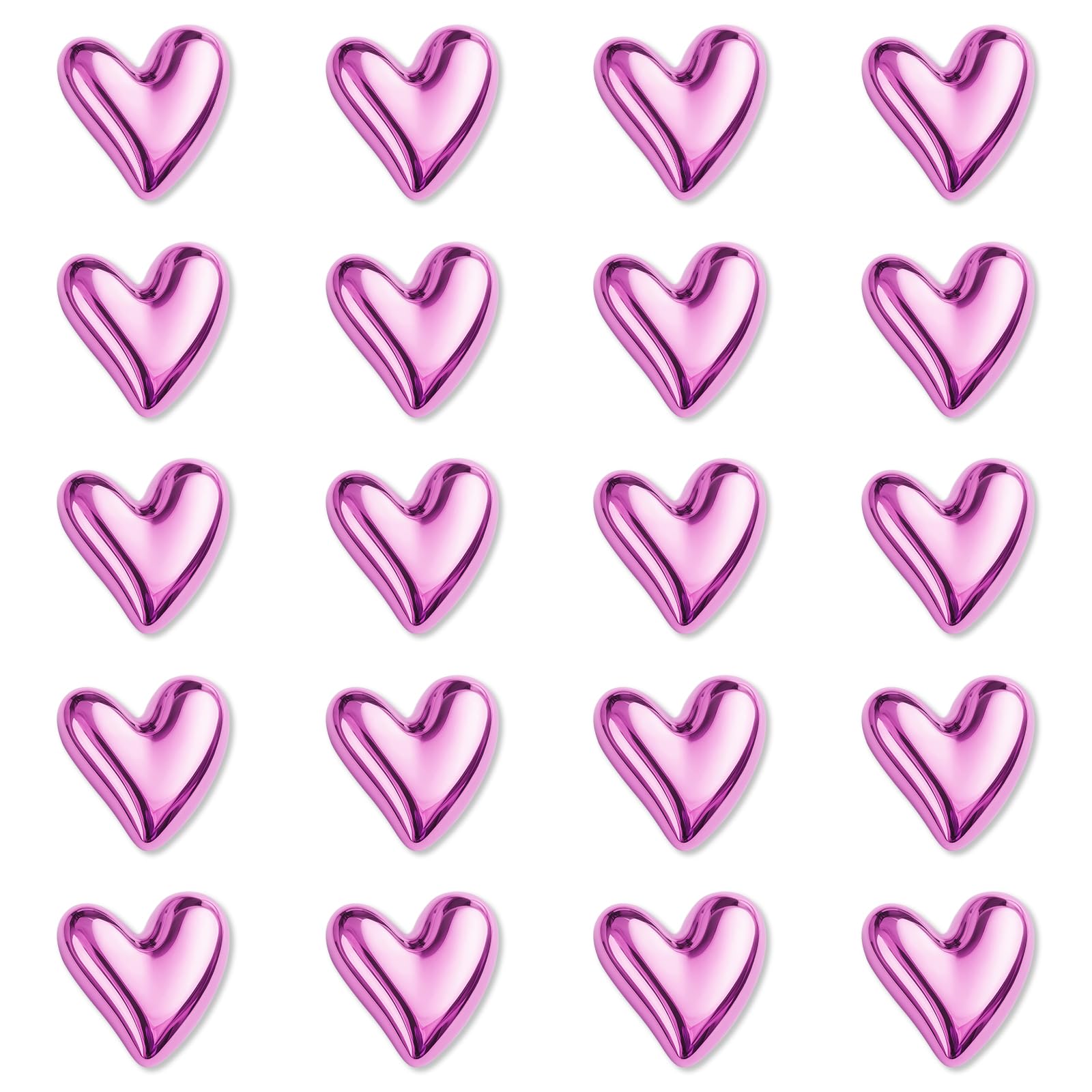 20 Stück Kühlschrankmagnete, Magnettafel Kühlschrank Magnete,3D Kleine Dekorative Kühlschrankmagnete für Whiteboard,Kühlschrank,Kalender,Küche,Büro und Klassenzimmer (Rosa)