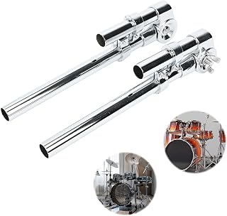 2 Pcs Tom Drum Holder Bracket, Tom Mount Arm Holder, Stable and Durable Drum Replacement Stand for Tom Drums, Percussion Instrument Accessories, Tube Inner Diameter 20mm/0.78 in