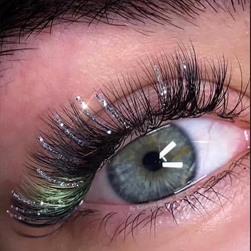 Miniatura 3 de Pestañas postizas de diamante con diamantes de imitación brillantes para maquillaje, extensiones de pestañas individuales, racimo de pestañas