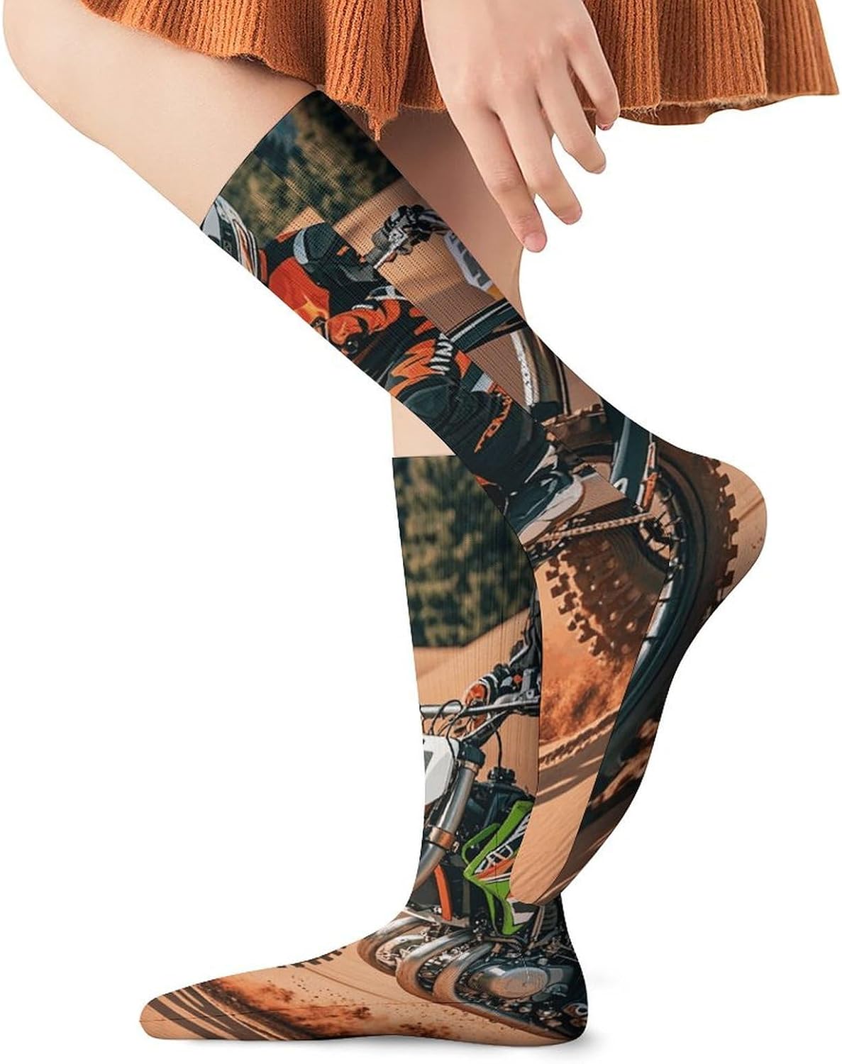 Breathable Boot Sock Limited Sport Motocross Socks for Women Men Cotton Sock Moisture-Wicking Warm Stockings Long Socks for Hiking Work Sport