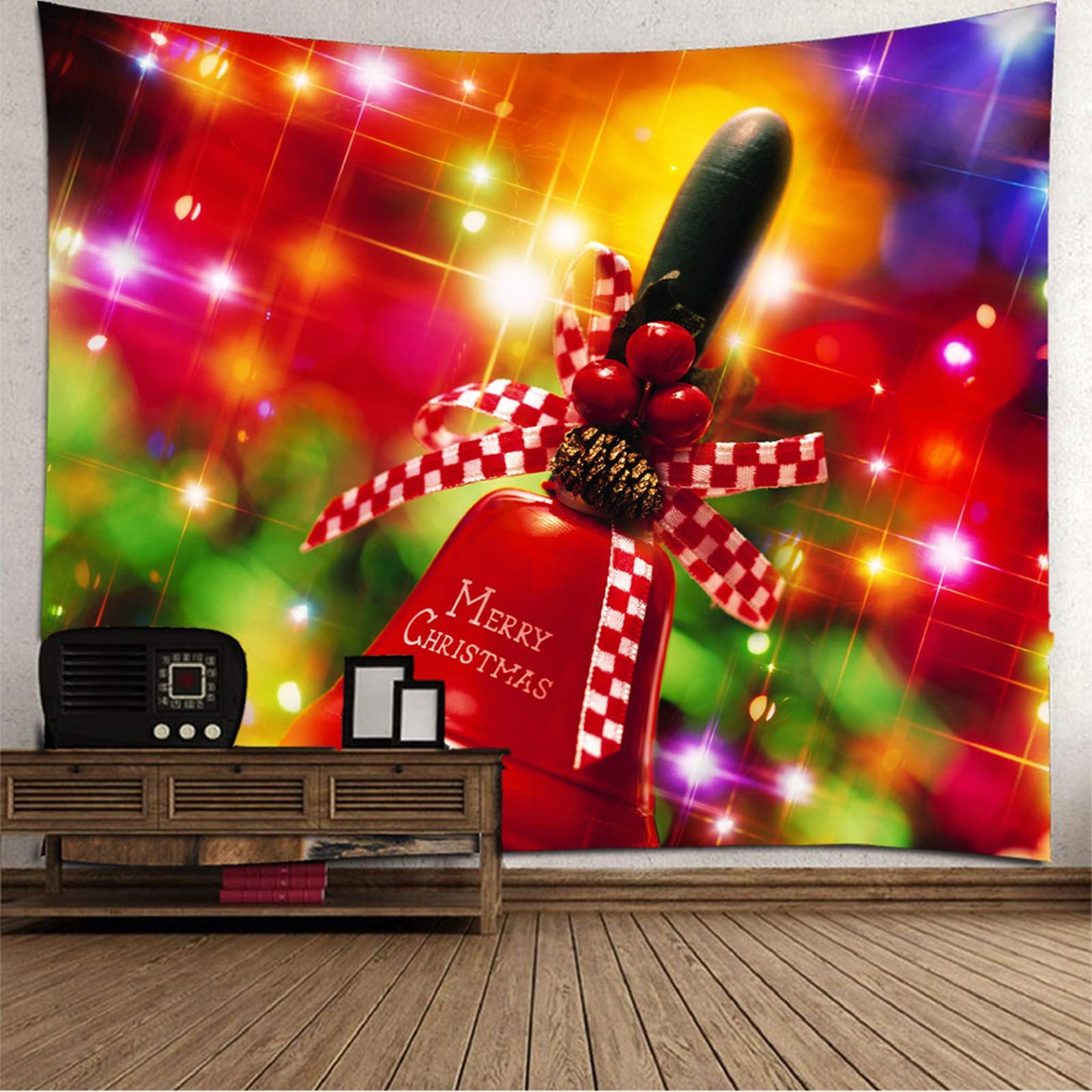 Aeici Living Room Tapestry Wall Decor, Large Christmas Tapestry for Bedroom Dorm 150X150cm