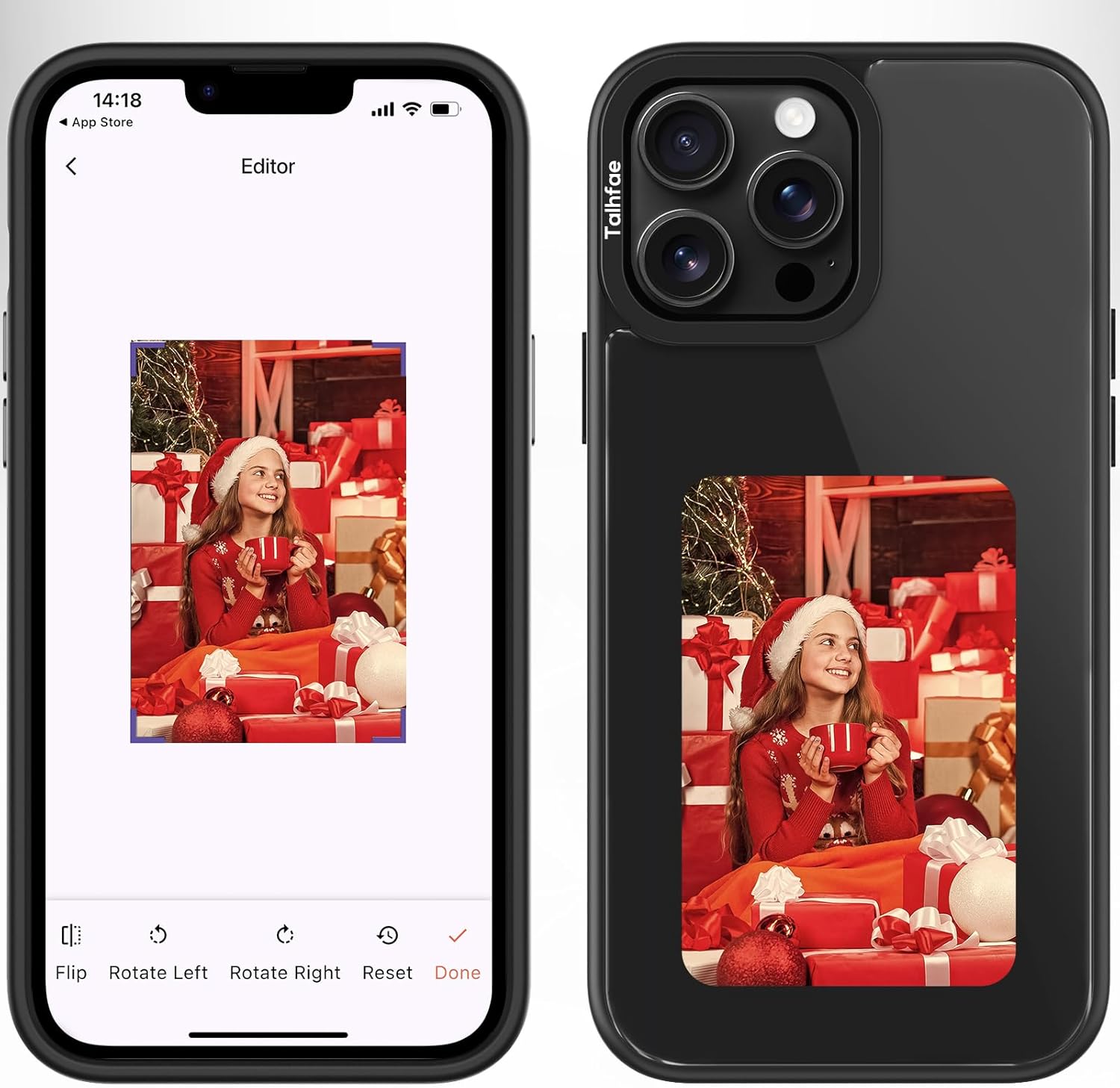 Smart E Ink Phone Case for iPhone 17 – 4.0" HD 528×768 | Upgraded Durable NFC Digital Phone Case with Faster NFC Transmission, 4-Color Eink Display, DIY Changing Picture