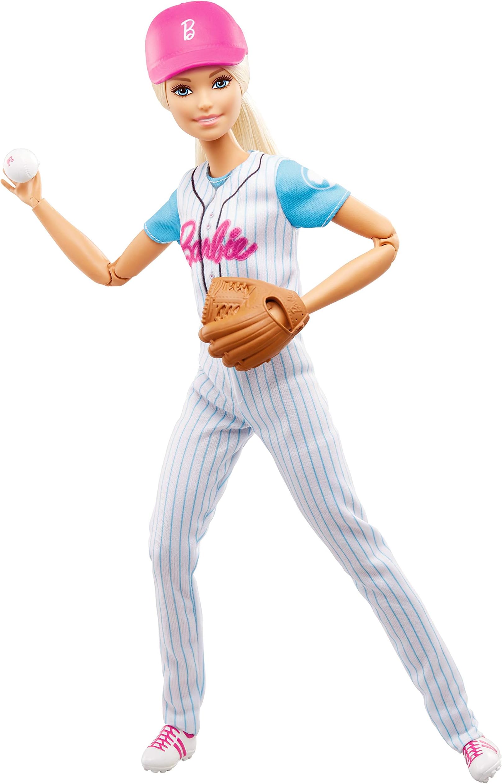 Barbie Ultra-Flexible Baseball Doll with Mitt