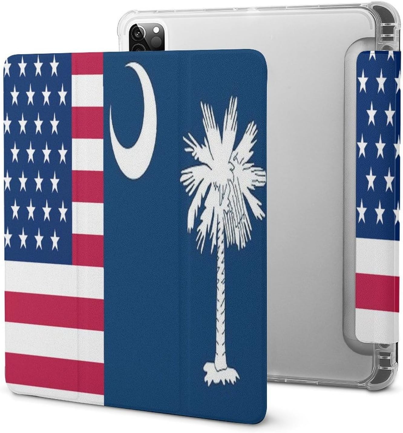 Flag of USA and South Carolina for IPad Pro/Air/2020/2021 Case image 5