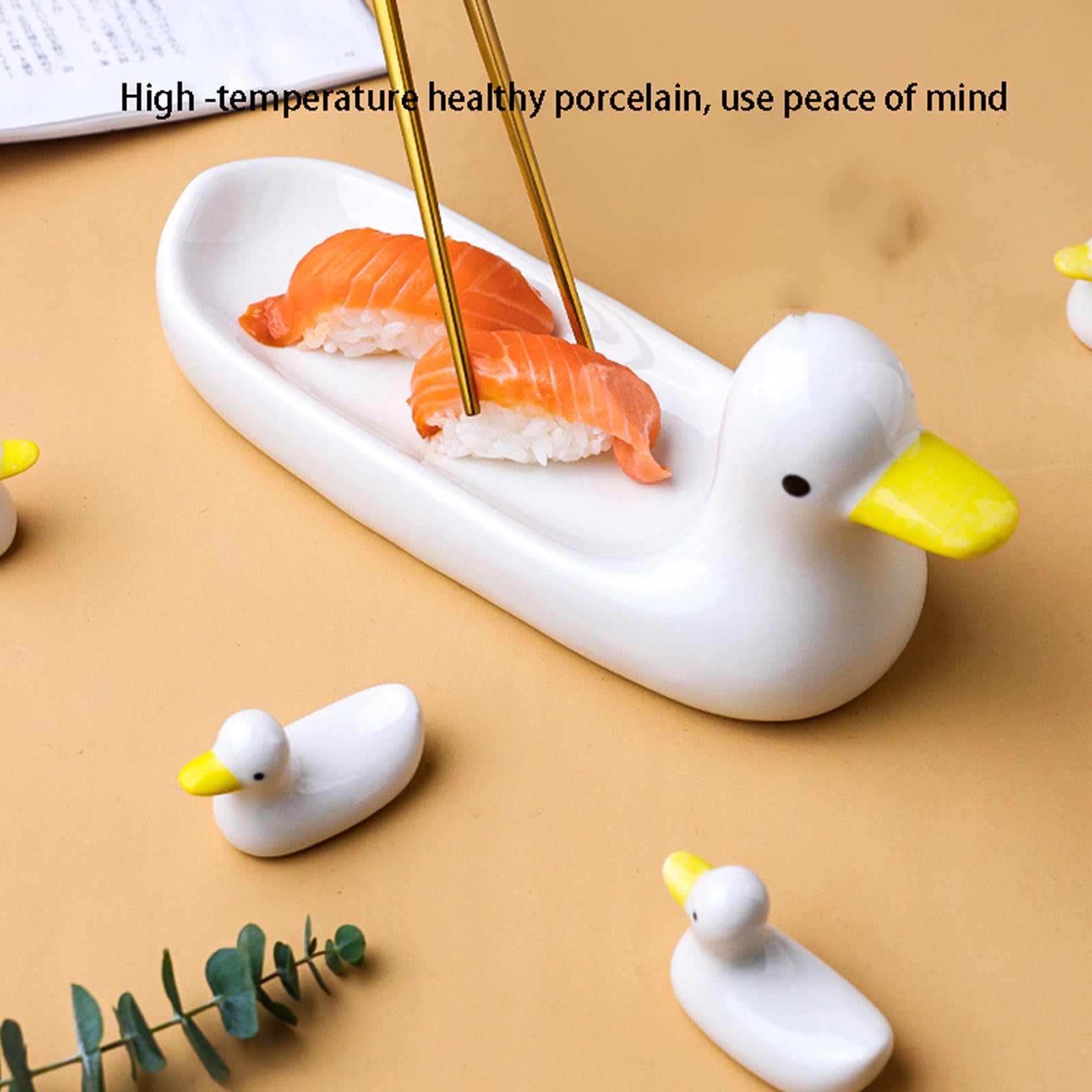 HOUKIG Chopsticks Rest,3 Pack Duck Chopstick Rests & Holders