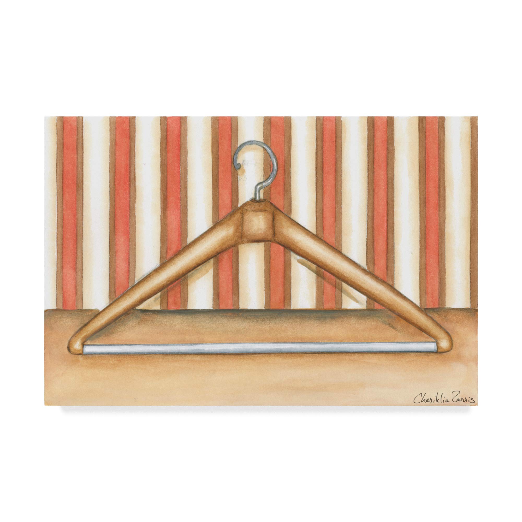 Trademark Fine Art Acme Ultra Clothes Hanger by Chariklia Zarris, 12x19-Inch