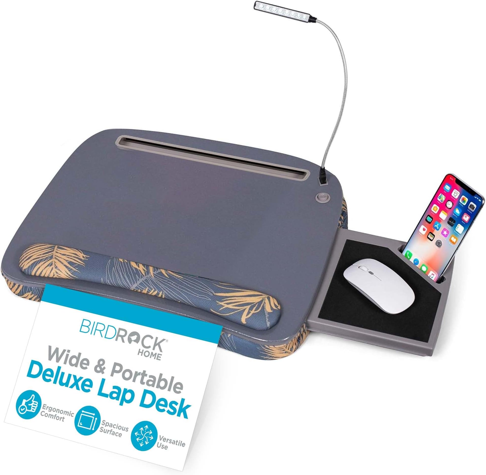 Stylish Deluxe Lap Desk with USB Light