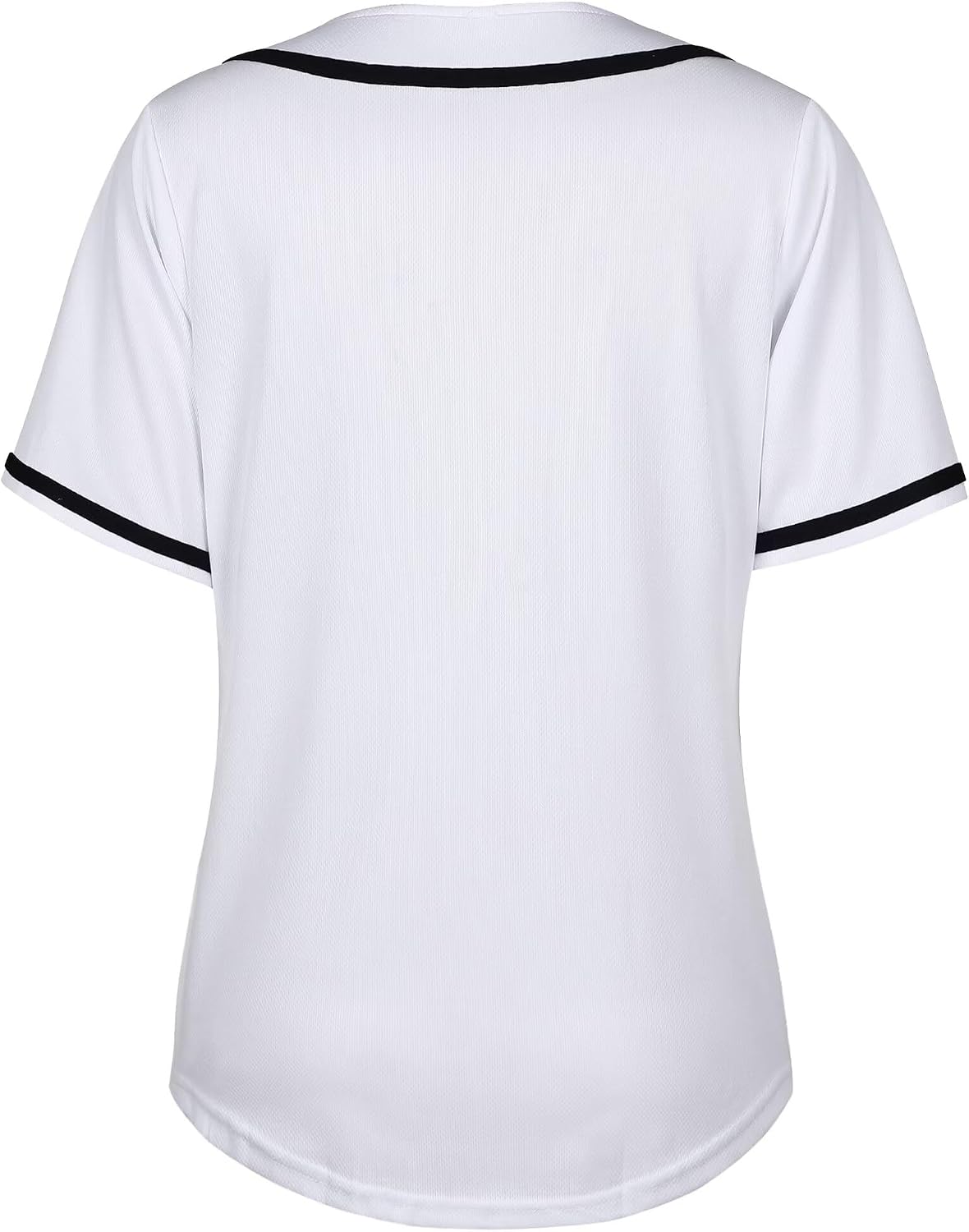 Womens Baseball Jersey Shirt Button Down Blank Softball Jersey Short Sleeve Hip Hop Active Hipster Shirts