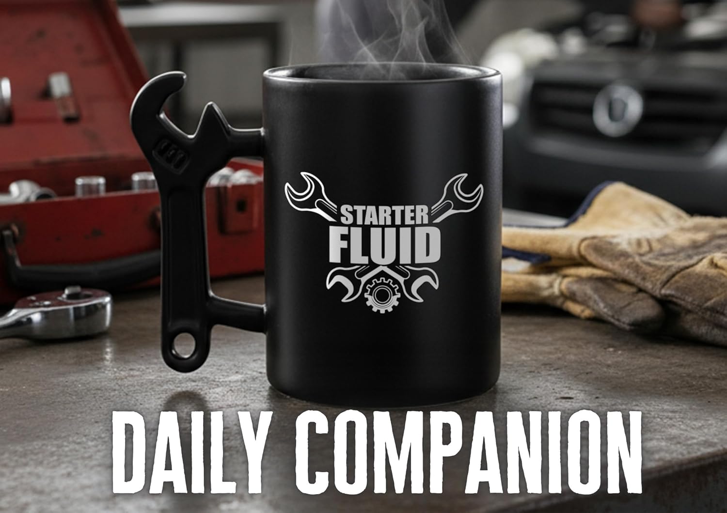 Onebttl Mechanic Gifts Wrench Coffee Mug, Mechanic Gift, 13.5oz/400ml Funny Ceramic Mug, Starter Fluid - Image 4