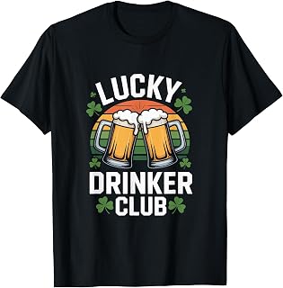 Lucky Drinker Club St Patricks Day Irish Beer T-Shirt