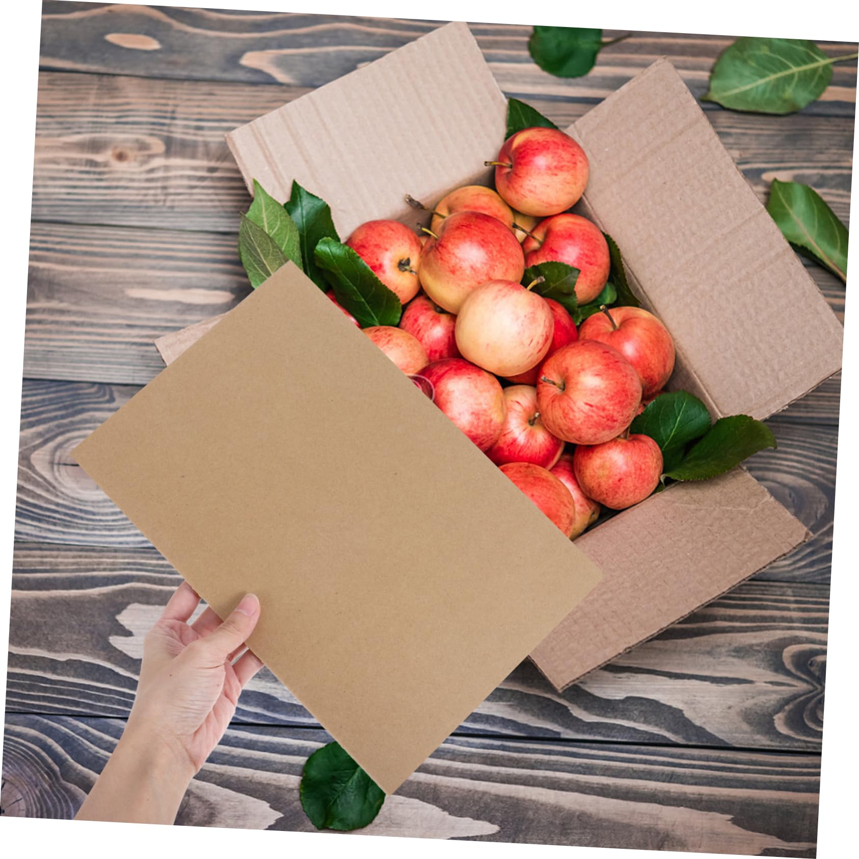 Feuilles de Carton Ondulé 50 Pièces, Renfort de Fond pour Boîtes | Papier Ondulé Robuste, Base Protectrice, pour Cartons de Déménagement et Emballage Colis Carton
