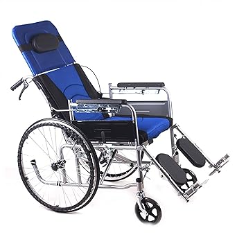 Amazon Co Jp 折りたたみ式車椅子 リカンベント ベルト装着時 6ギア調整可能なバック角度 ポータブルメッシュ通気性 輸送カート 4ハンドブレーキ Color D ドラッグストア
