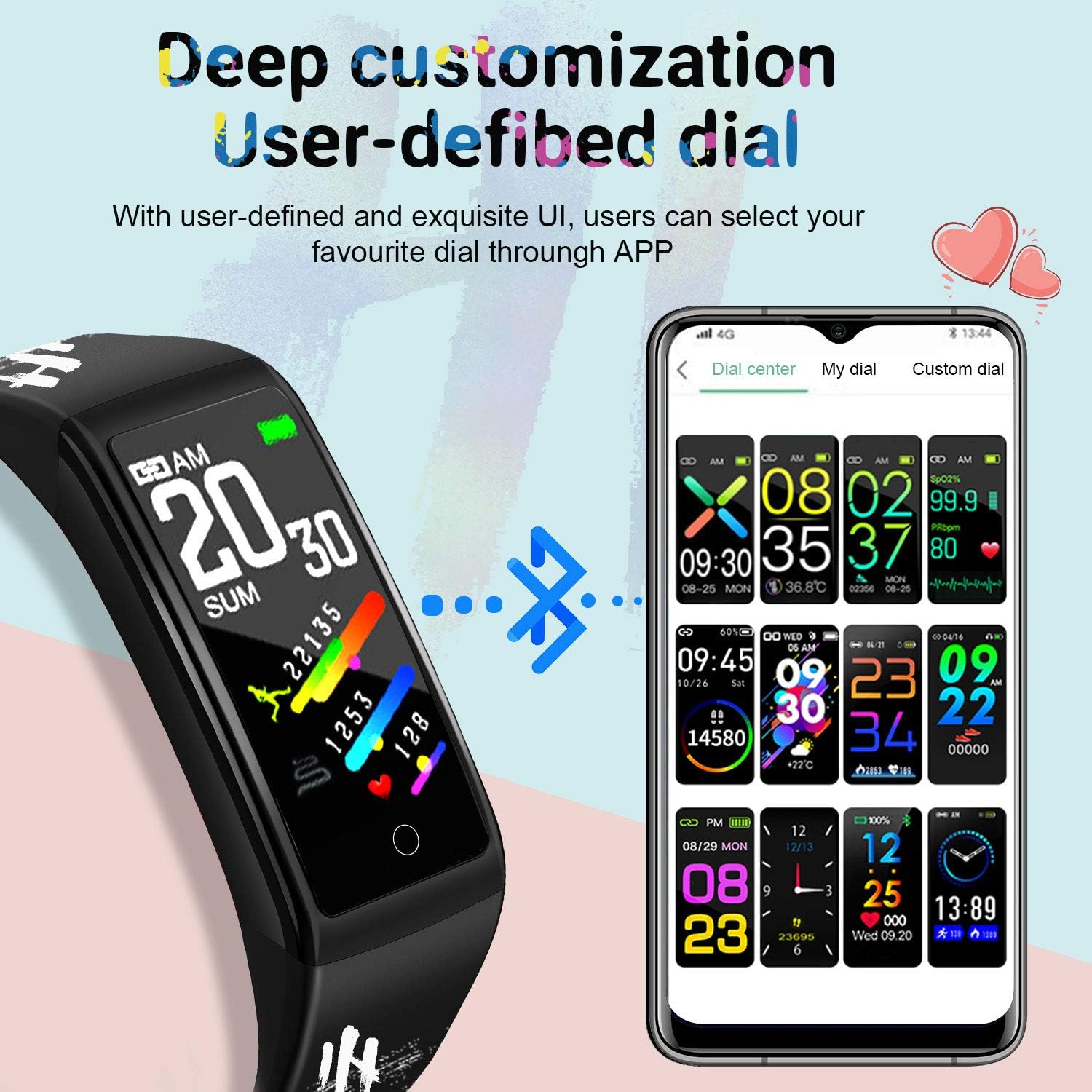 DUODUOGO Hi5 Smartwatch with customizable watch faces