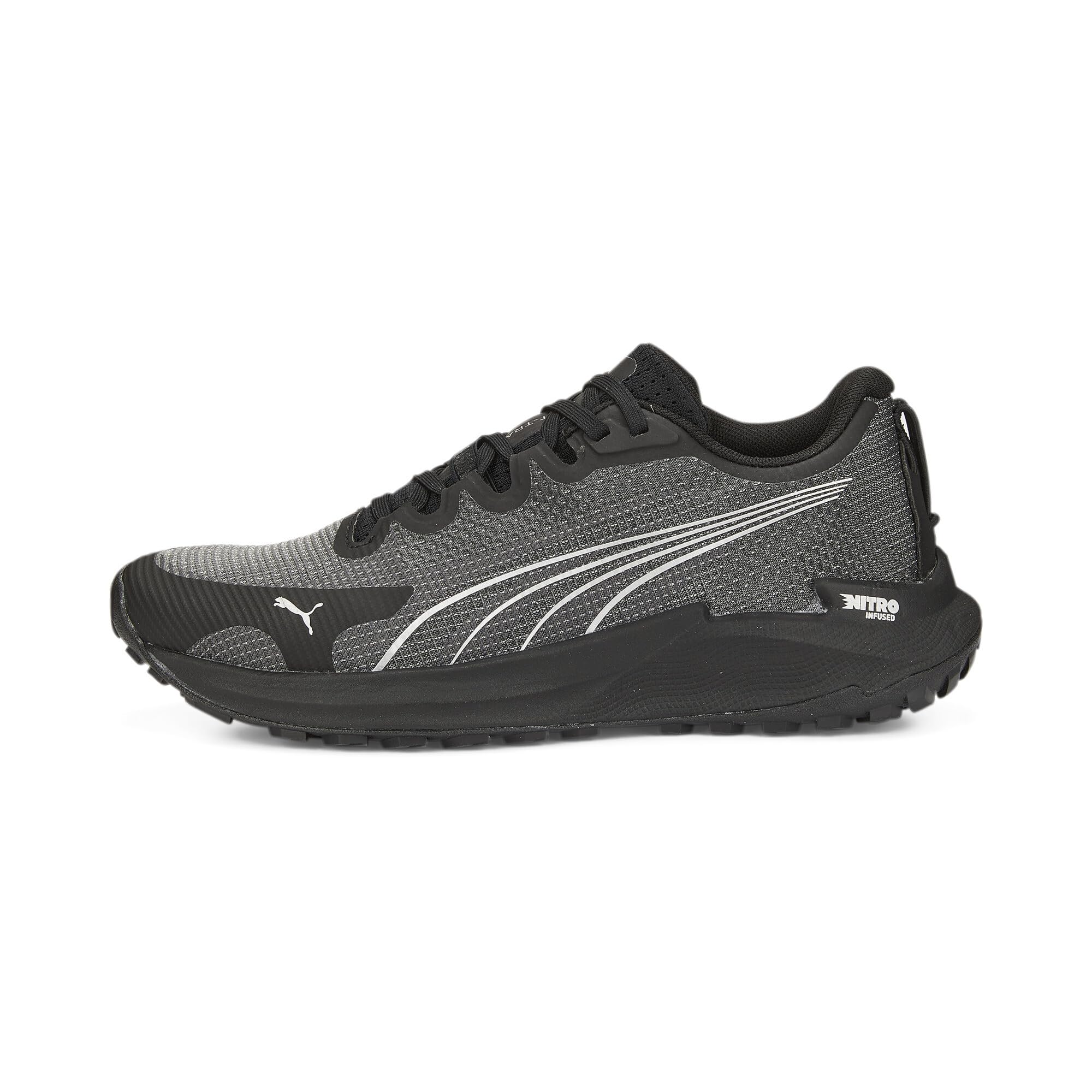 PUMA Fast-Trac Nitro Womens Trail Running Shoes - Black - 7