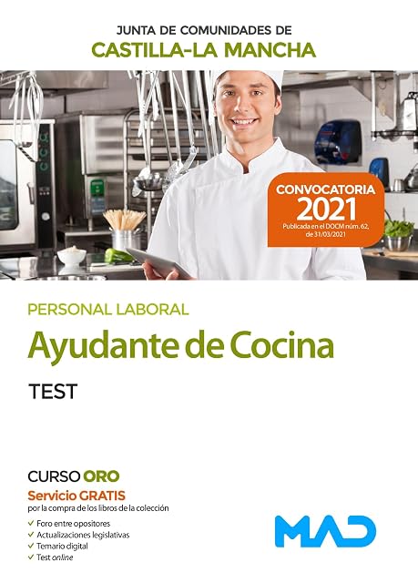 Portada de Ayudante de cocina . Test