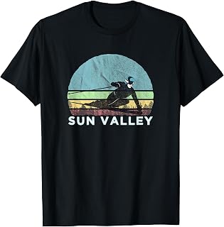 Sun Valley Ski Illustration / Retro Vintage Sun Valley ID T-Shirt