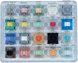 GATERON Keyboard Switches Tester(high Profile Mix he switches,20) | contains multiple switches like Magnetic Jade Baby Kangaroo Smoothie Melodic etc,compatible for Mechanical Keyboard