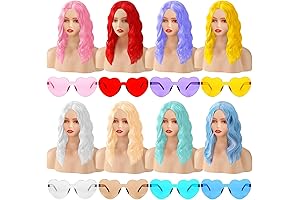 8 Pieces Colorful Bachelorette Party Wigs