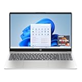 HP 15.6 inch Laptop, HD Touchscreen Display, AMD Ryzen 5 7520U, 8 GB RAM, 512 GB SSD, AMD Radeon Graphics, Windows 11 Home, Natural Silver, 15-fc0499nr