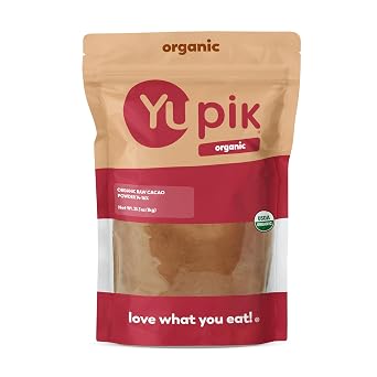 Yupik Organic Raw Unsweetened Cacao Powder, 2.2 lb, Kosher, Vegan