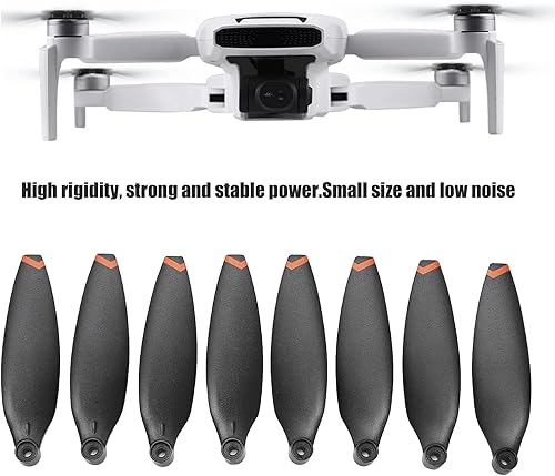 Miniatura 2 de Dilwe Juego de hélice de mini dron, 8 hélices de dron de bajo ruido, prueba de equilibrio dinámico, accesorios de repuesto de cuchillas de hélice
