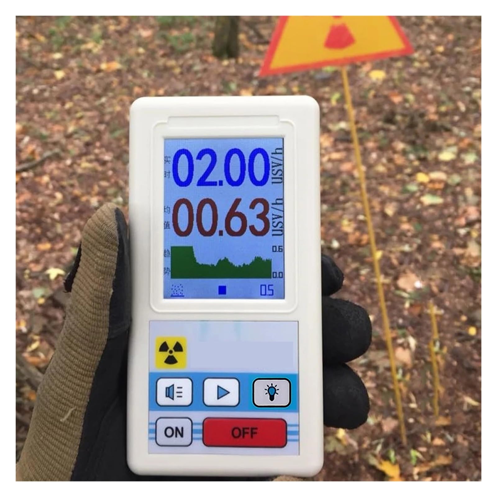Contador Geiger De BR-6, Detector Radiación Nuclear, Dosímetro Personal, Beta Gamma Rayos X, Probador Radiactivo LCD, Herramienta Mármol Alta PrecisióN(BR-6B)