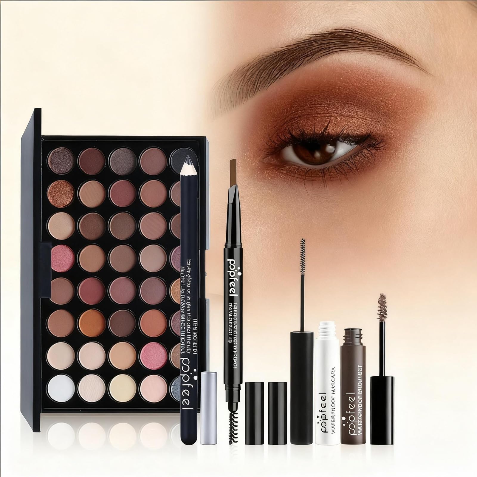 Trousse Trucchi Donna & Ragazza 24 Pezzi - Set Cosmetics Tutto-in-Uno con Palette ombretti occhi, lucidalabbra, correttore, mascara, pennelli trucco - Ideale per Principianti e Come Regalo