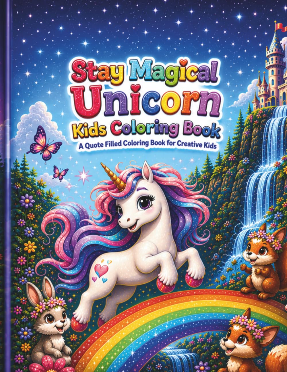 Stay Magical Unicorn Kids Coloring Book: A Quote Filled Coloring Book for Creative Kids