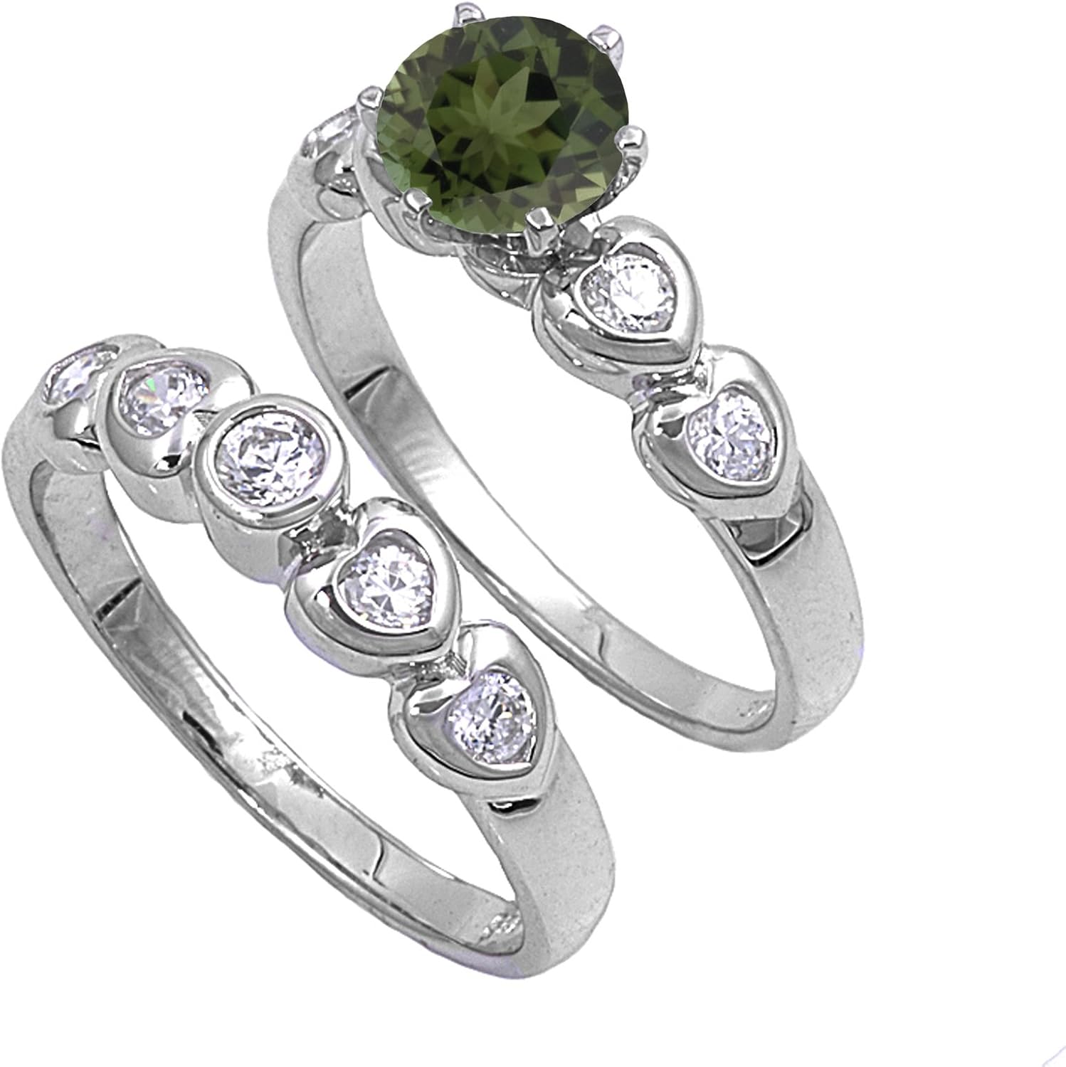 CHOOSE YOUR COLOR Sterling Silver Round Ring