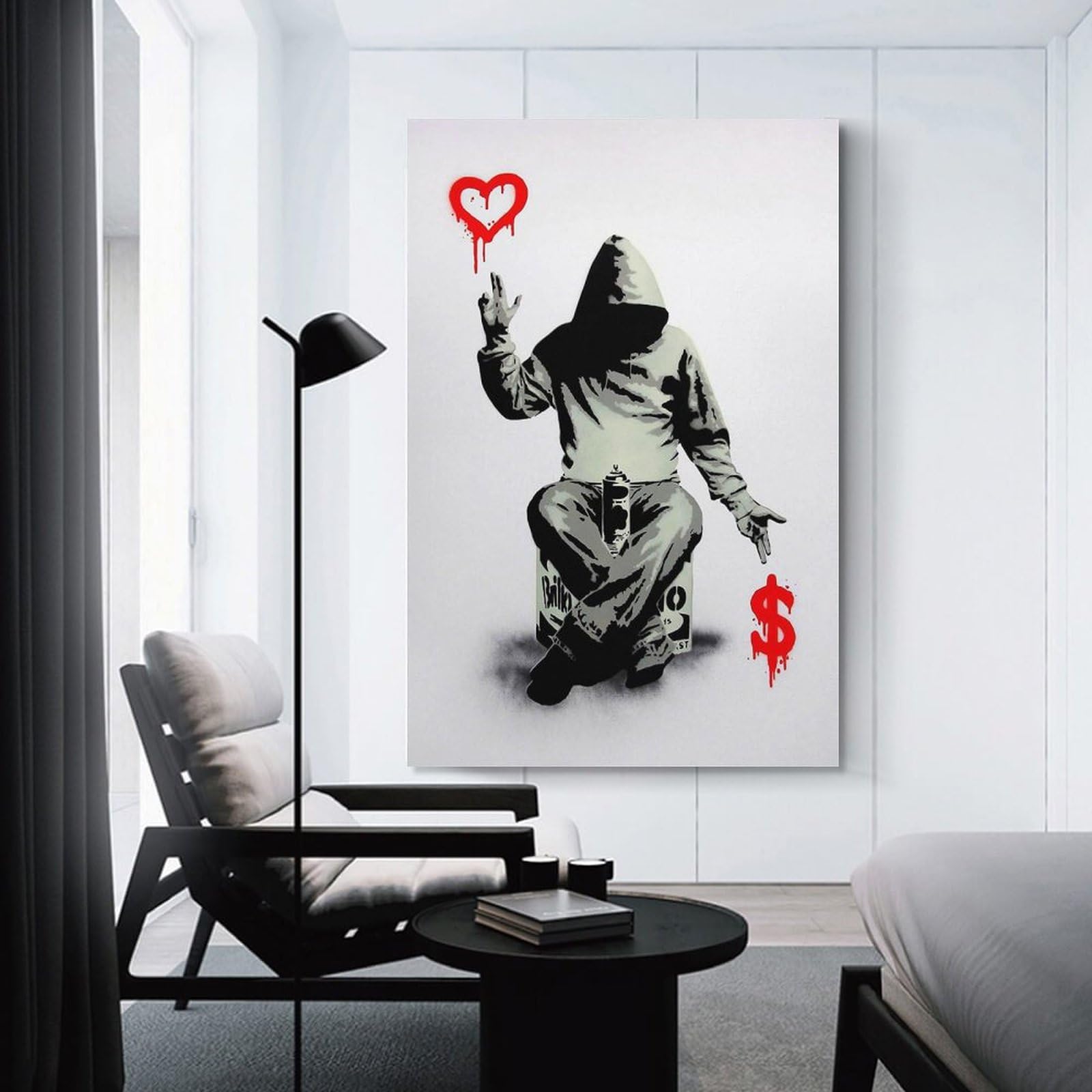 新品✨ バンクシー 愛とお金 アートパネル 飾り絵 壁掛けアート30×40cm Amazon.co.jp: バンクシー 愛とお金のウォールアートポスター