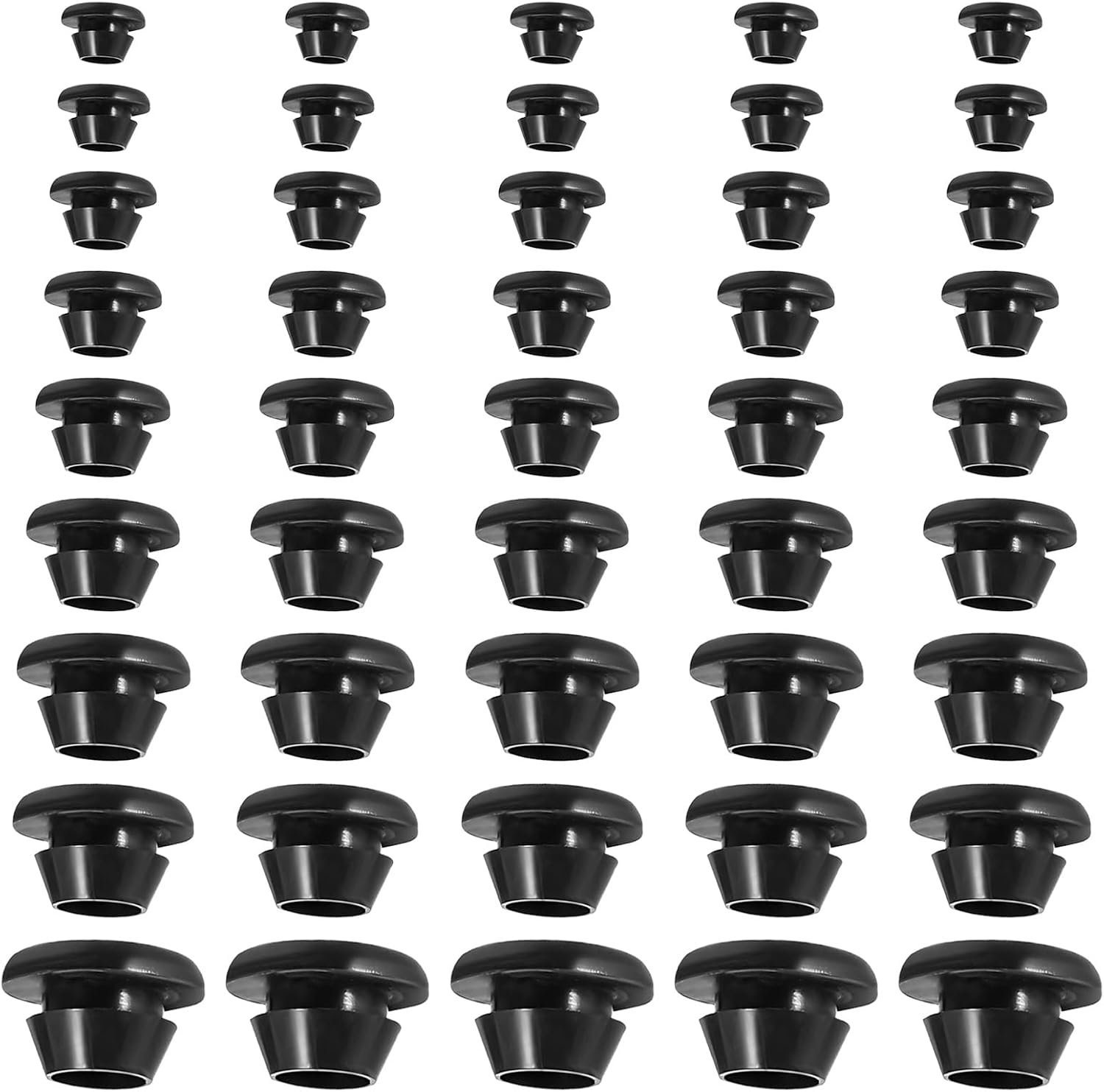 Pack of 90 Rubber Cable Grommets Cable Protector Rubber Seal Round Waterproof for Cable for Wire and Cable Protection 9 Sizes 3 mm 4 mm 5 mm 6 mm 7 mm 8 mm 10 mm 12 mm 14 mm