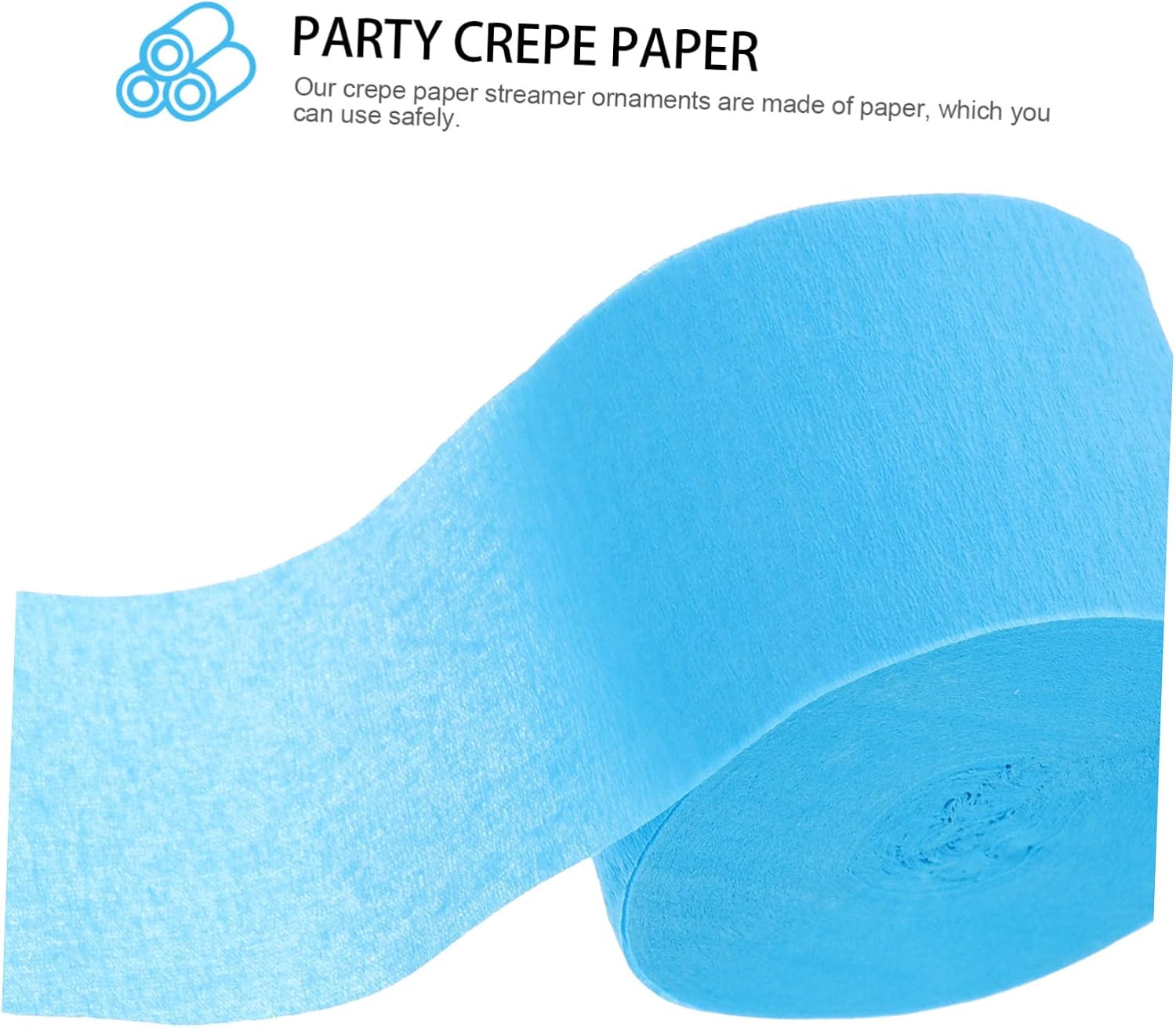 12rolls Crepe Paper Streamers Decorative Streamer for Parties Weddings Festivals and Birthdays Easy to Party Supplies Vibrant Colors