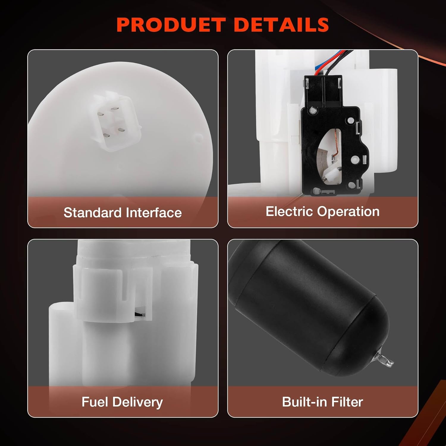 49040-0717 Fuel Pump Module Assembly Compatible with Kawasaki Brute Force KVF750 4x4i / 4x4i EPS / 4x4i EPS Camo 2008-2023 Replaces# 49040-0033, 49040-0833