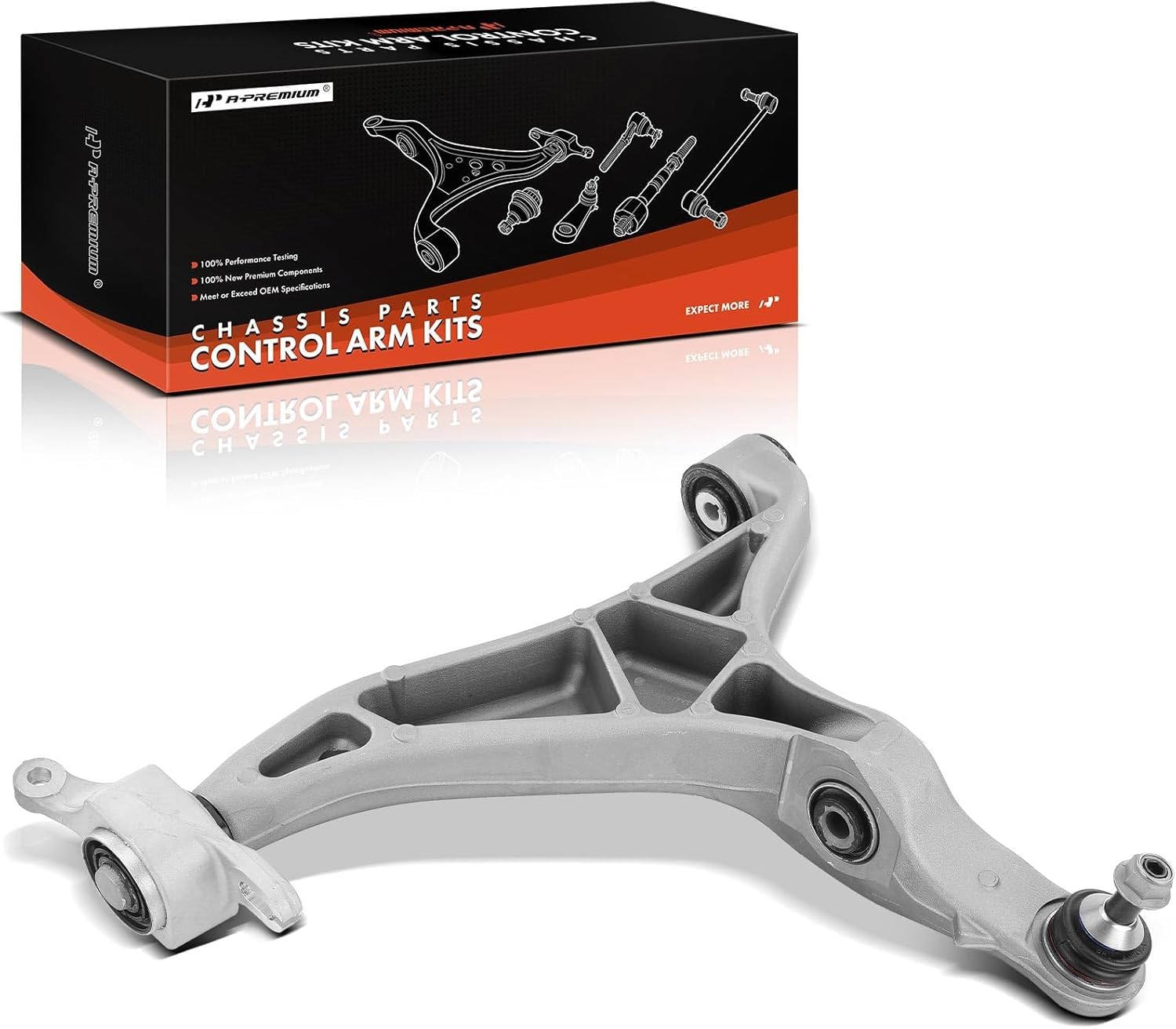 A-Premium Front Left Lower Control Arm, with Ball Joint & Bushing, Compatible with Jeep Grand Cherokee & Dodge Durango, 2016-2020