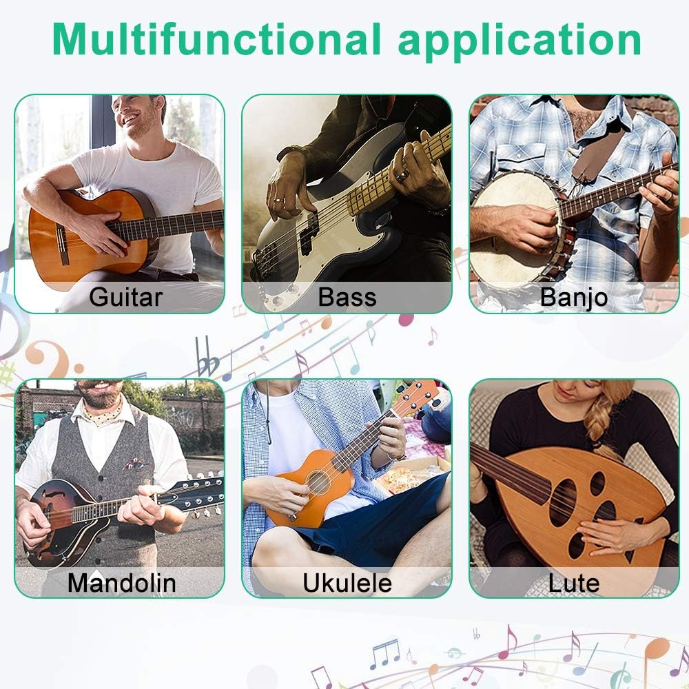 Guitar Repairing Tool Kit with Guitar Picks String Winder and Bridge Pins for Luthier Tools Guitar Adjustment Kit - 26PCS by Ovsor
