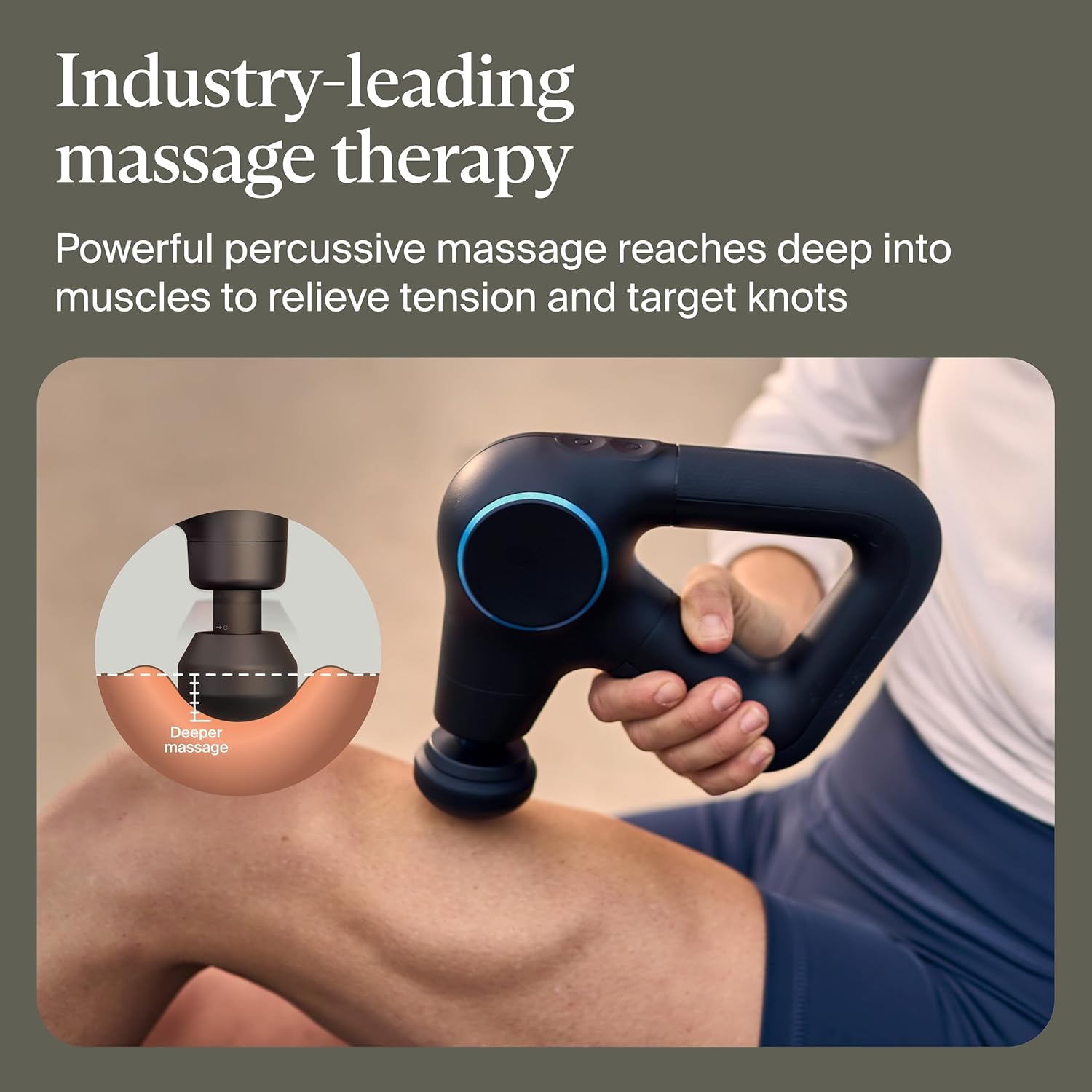 TheraGun Therabody Prime Plus Heated, Powerful Massage Gun for Enhanced Warm-Up & Workout Recovery - Quiet Deep Tissue Massager for Body and Back Pain Relief - Leg & Back Massager with Heat - Image 4
