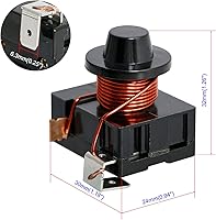 Vista 2 de Aopin Compresor electromagnético de arranque y relé de arranque para refrigerador de 1/2 HP (375 W) de 220 V para refrigerador de automóvil