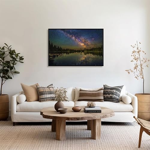 Miniatura 3 de Retro Landscape decor Milky Way Celestial Artwork Night Sky Mural Aesthetic poster print art wall sticker for living rooms bedrooms and home