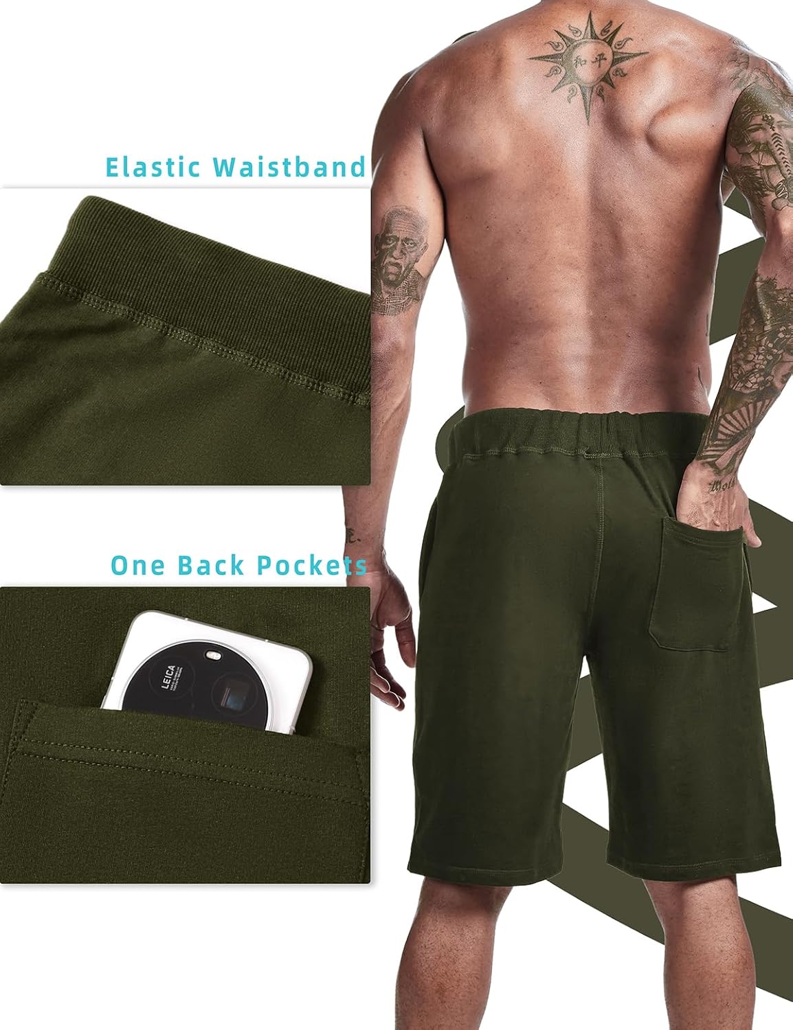 Men's Casual Cotton Athletic Shorts - Image 4