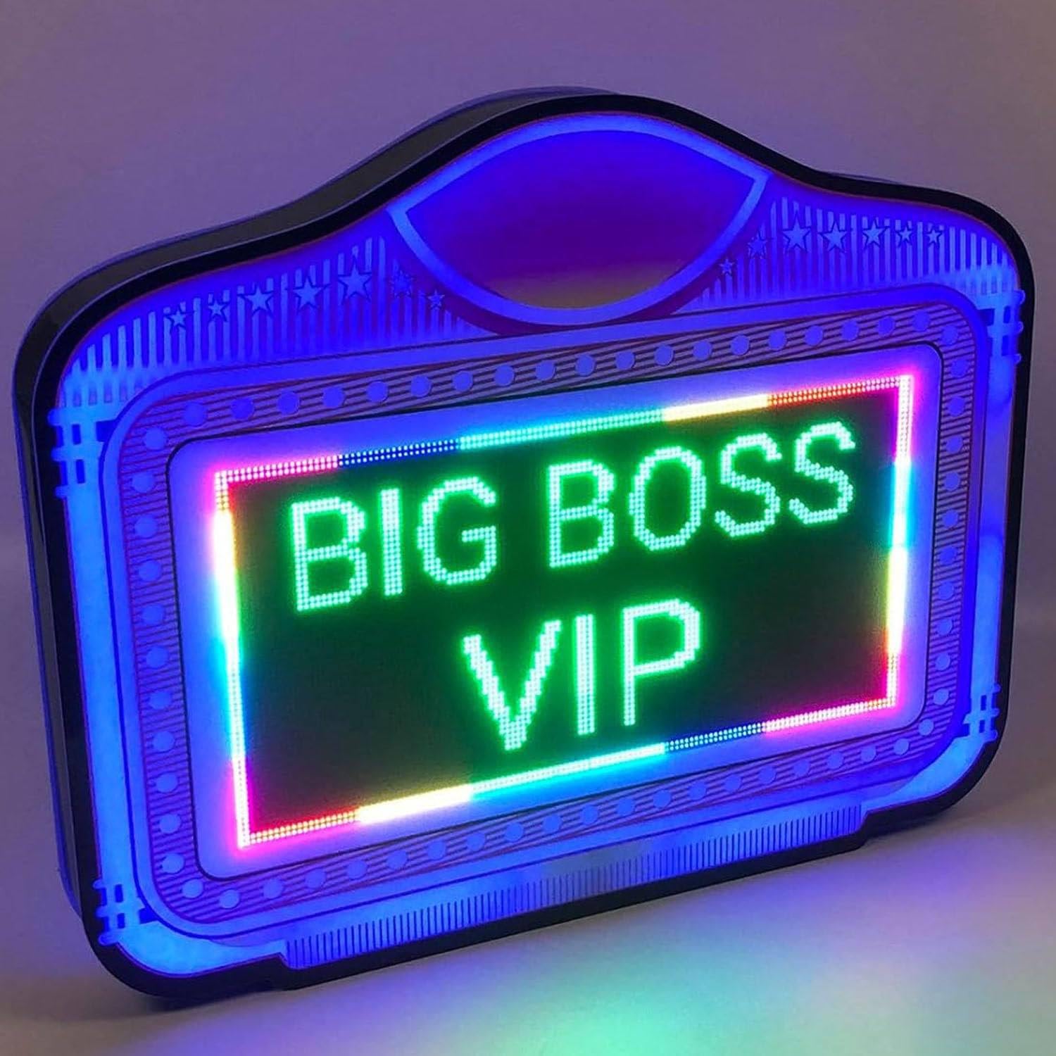 Cartel De Letras De Colores para Tablero De Mensajes LED, Letrero De Servicio De Botellas, Textos Programables por Aplicación, Pantalla De Visualización RGB a Color para Discotecas