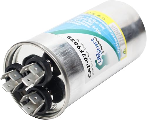 Miniatura 3 de 2-Pack 405MFD 440V Dual Ronda Run Capacitor Repuestos para AmanaGoodman cap050400440rtcap-97F9838, Upstart Componentes marca