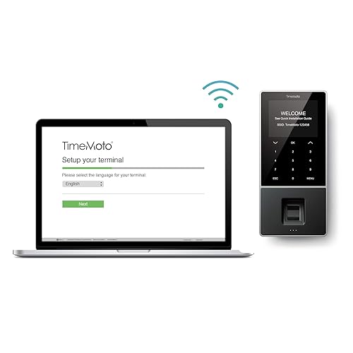 Miniatura 10 de TM-828 SC Reloj de tiempo para empleados con sensor de huellas dactilares, empareja con tarjetas de acceso sin contacto, insignia RFID, PIN, 2000