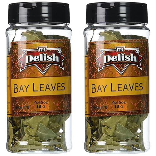 Hojas de laurel por Its Delish, tarro mediano (paquete de 2)