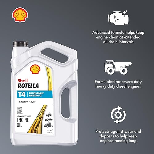 Miniatura 27 de Shell Rotella Aceite de motor T4 Triple Protection 15W-40, 1 cuarto de galón (paquete de 6)