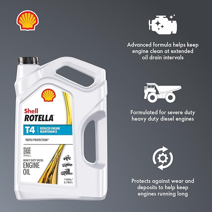 Shell Rotella T4 Triple Protection 15W-40 Aceite Motor Diesel 1 Galón miniatura 3